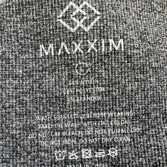 Maxxim Women's Booty Lifting Seamless Camouflage Pattern Workout Leggings Size L - Picture 6 of 6